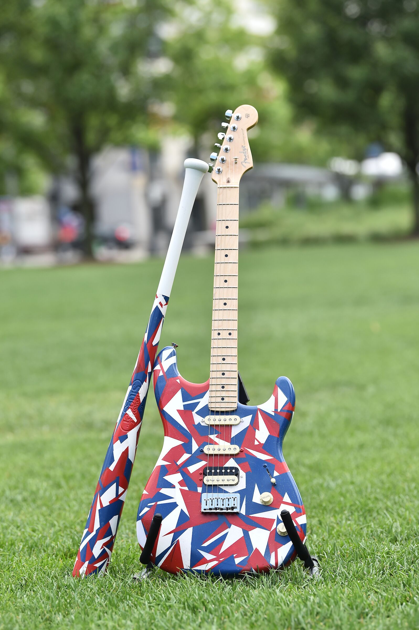 Fender Guitar & Louisville Slugger